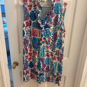 Aryeh Multicolor Abstract Dress